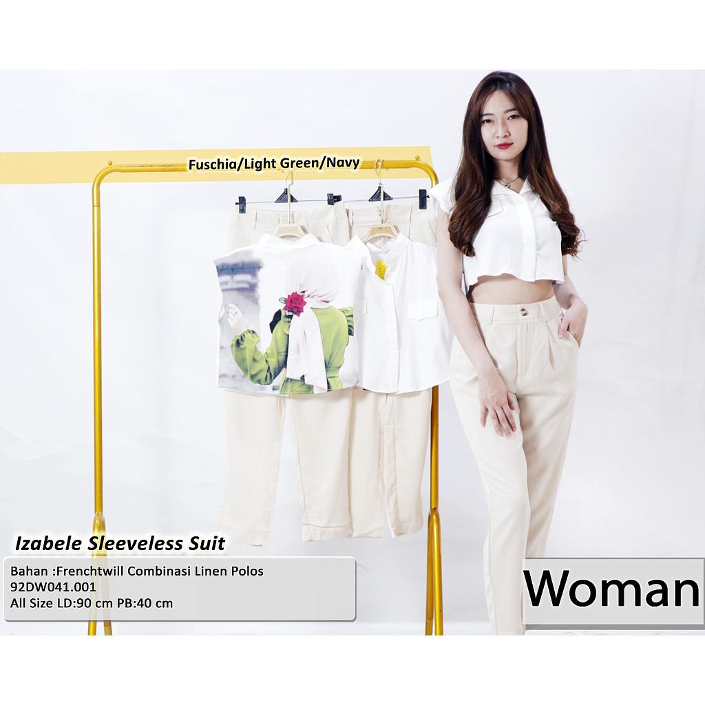 Izabele Sleeveless Suit (2 Piece) (DW041)