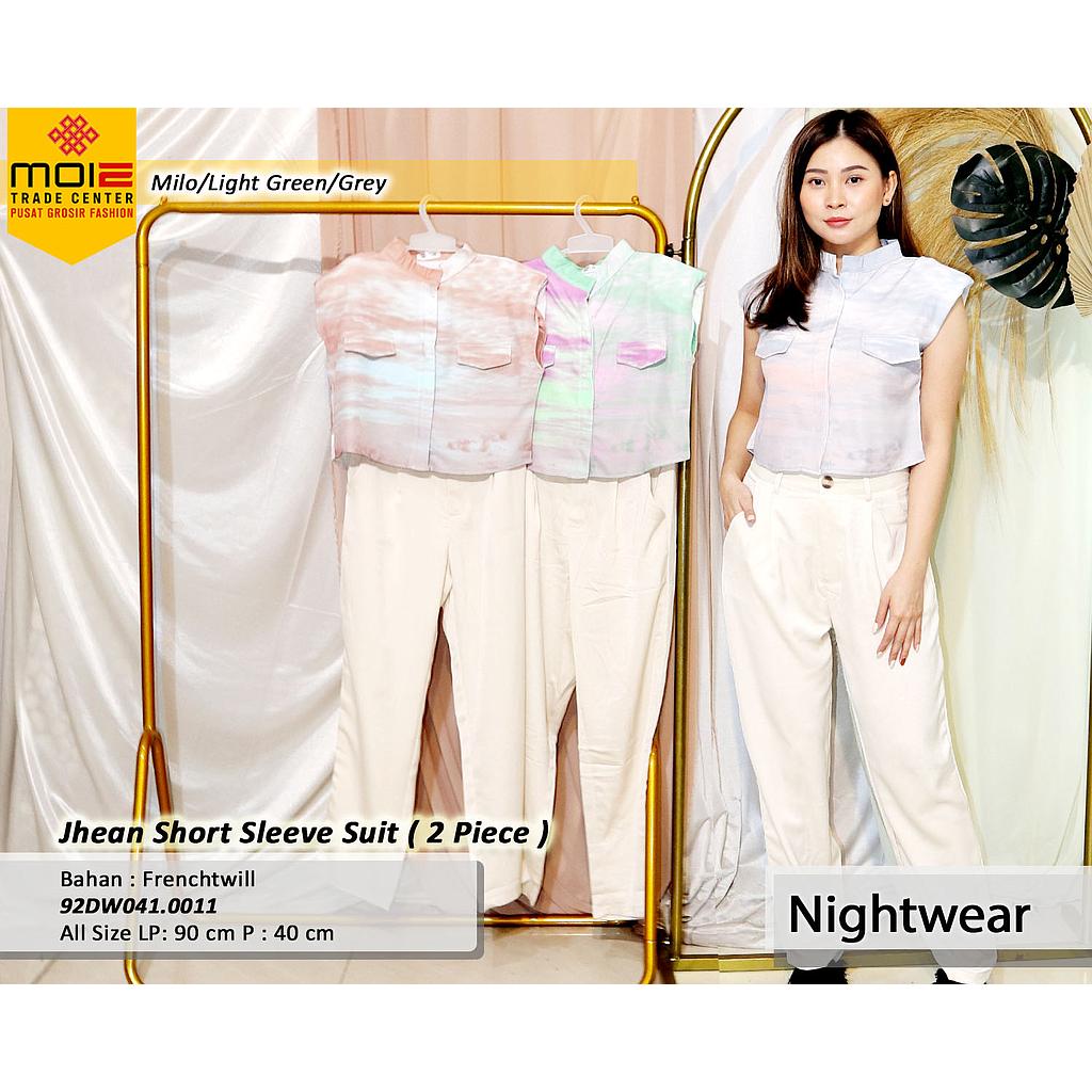 Jhean Short Sleeve Suit (2 Piece) (DW041)