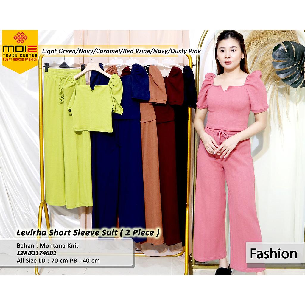 levirha short sleeve suit(AB317)