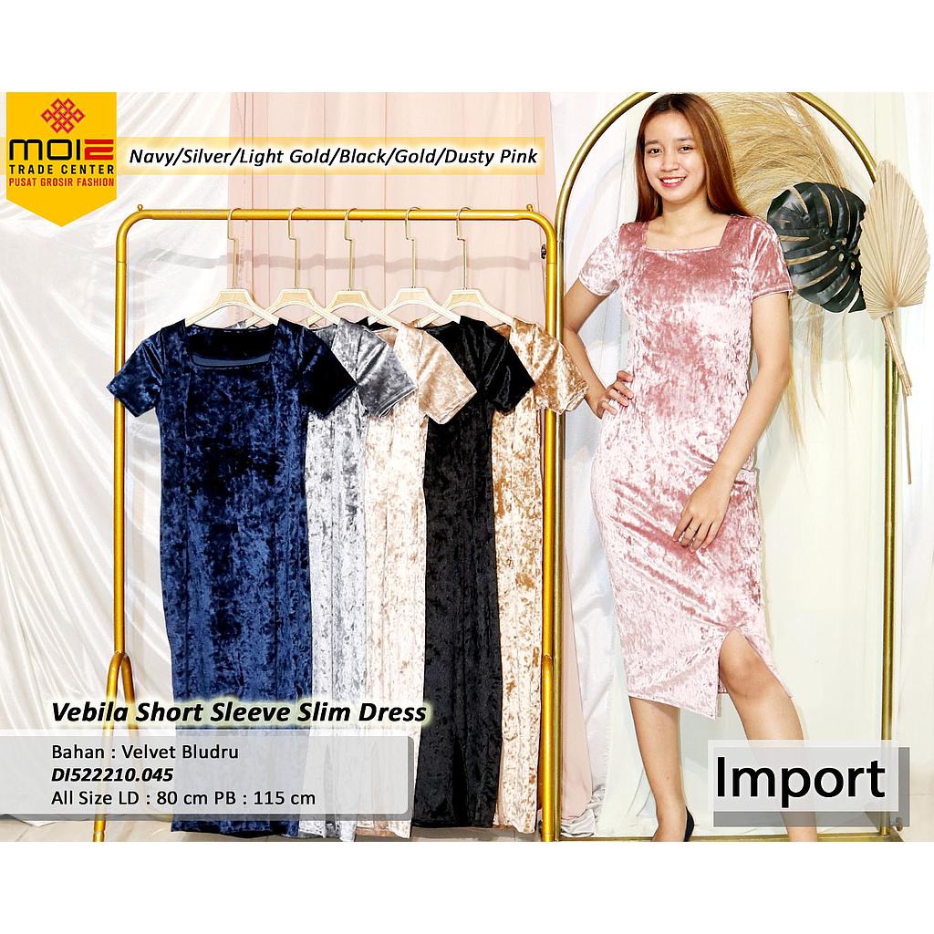 Vebila Short Sleeve Slim Dress(DI.045)