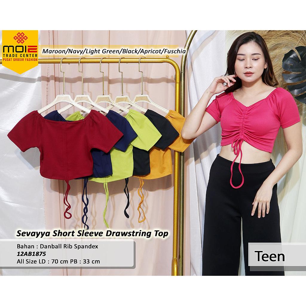 Sevayya Short Sleeve Drawistring Top (AB187)