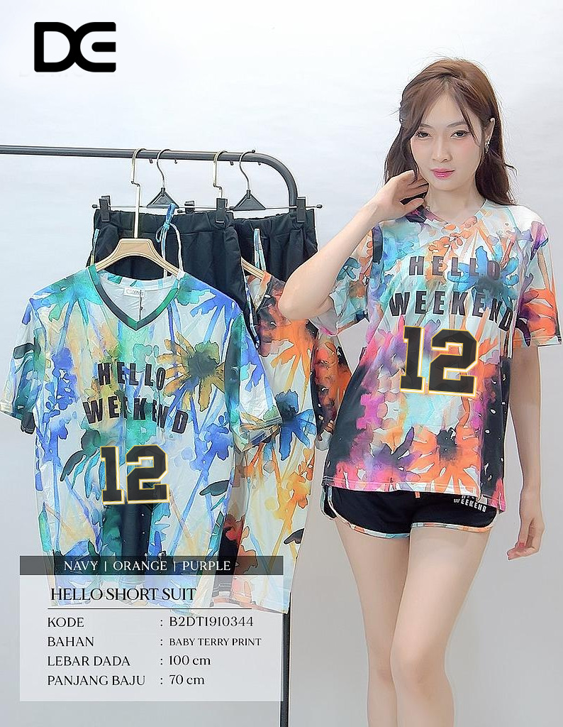 Hello Short  Suit(DT191)