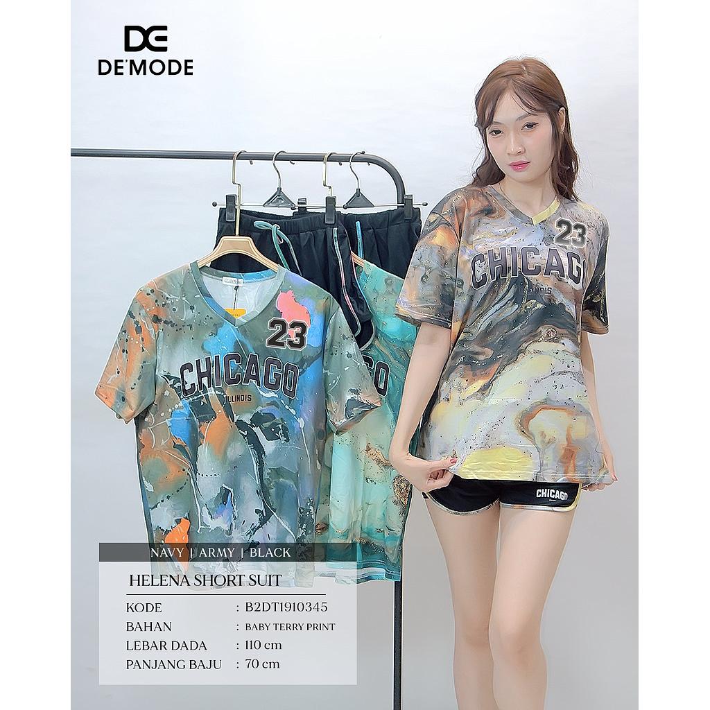 Helena Short Sleeve Suit ( 2 Piece ) (DT191)