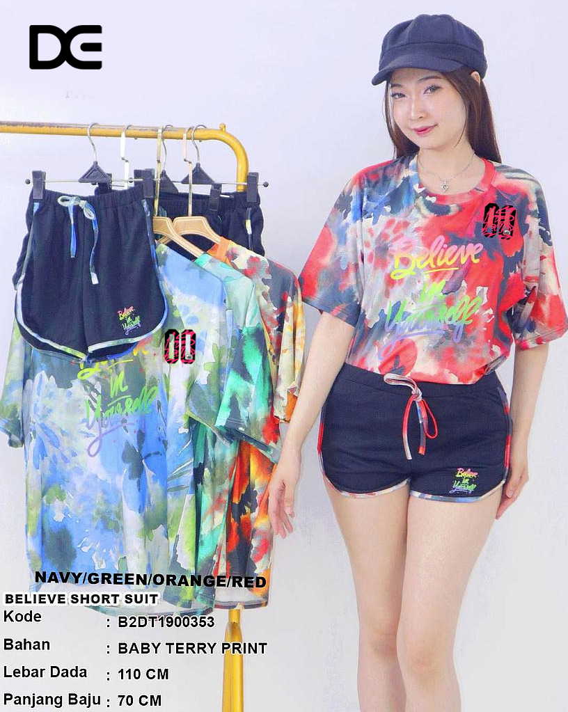 Believe Short Suit (2 Piece) (DT190)
