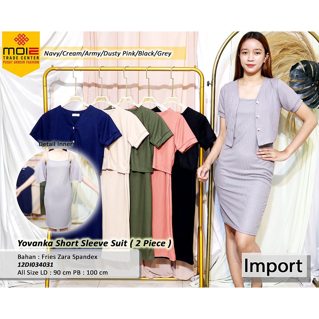 Yovanka Short Slevee Suit (2piece) (DI034)