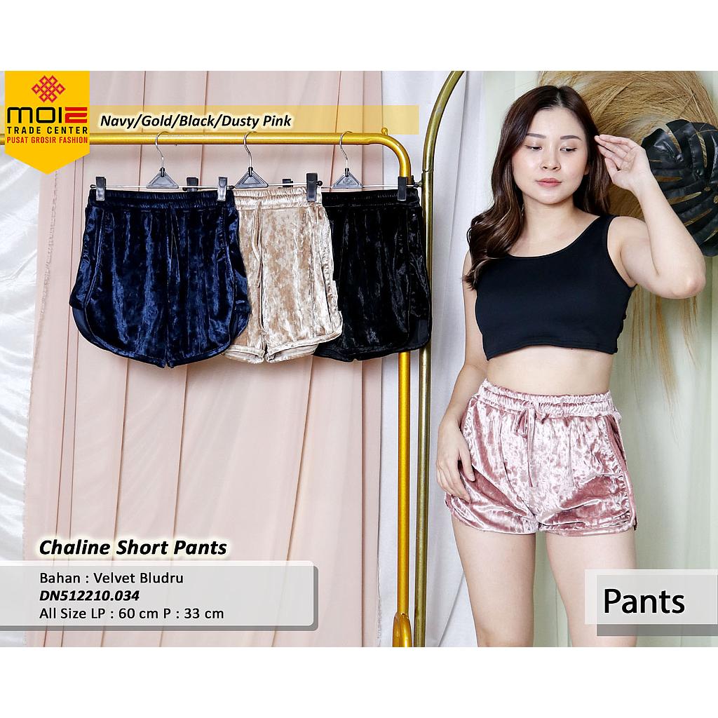 Chaline Short Pants Velvet Bludru (DN.034)