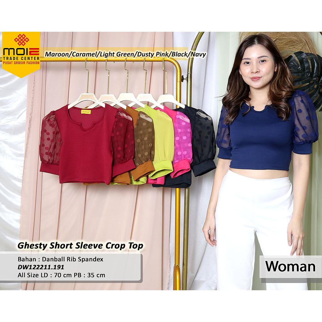 Ghesty Short Sleeve Crop Top (DW.191)