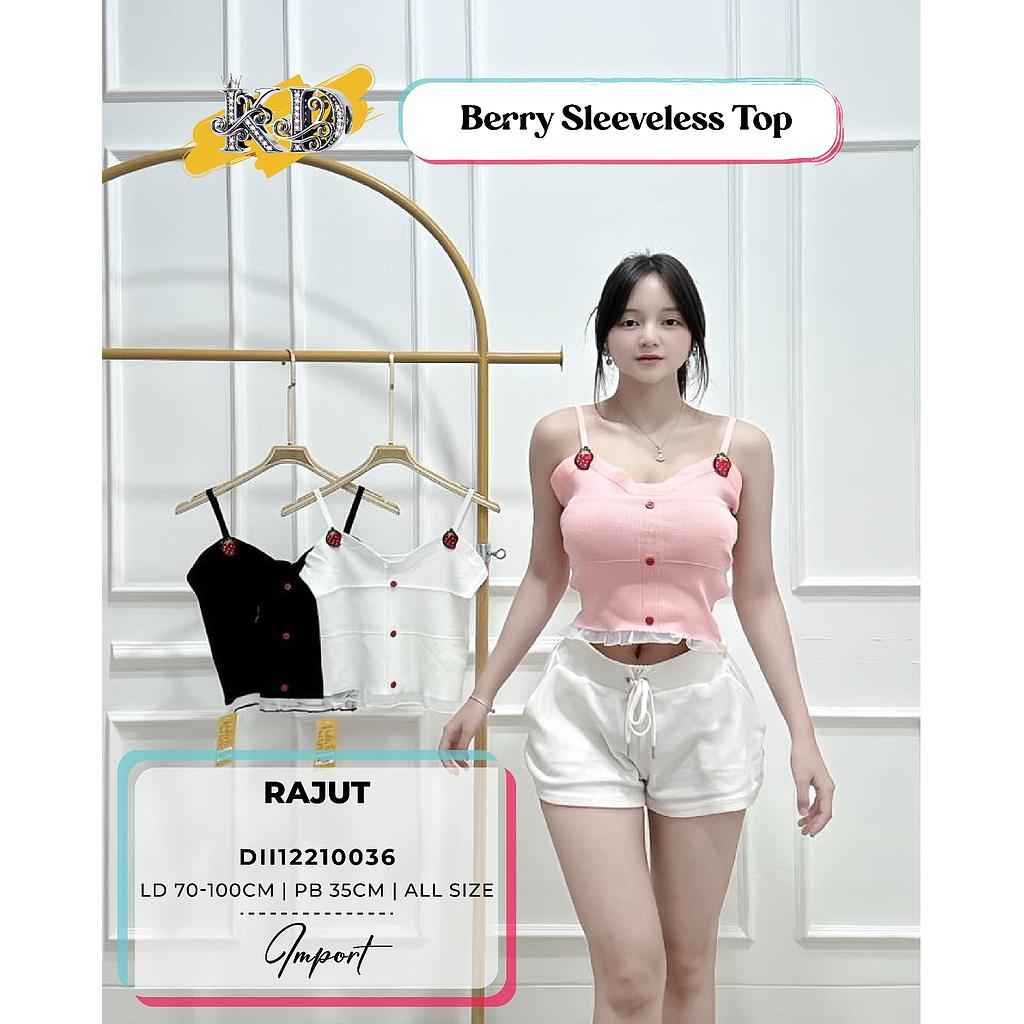 Berry sleeveless top