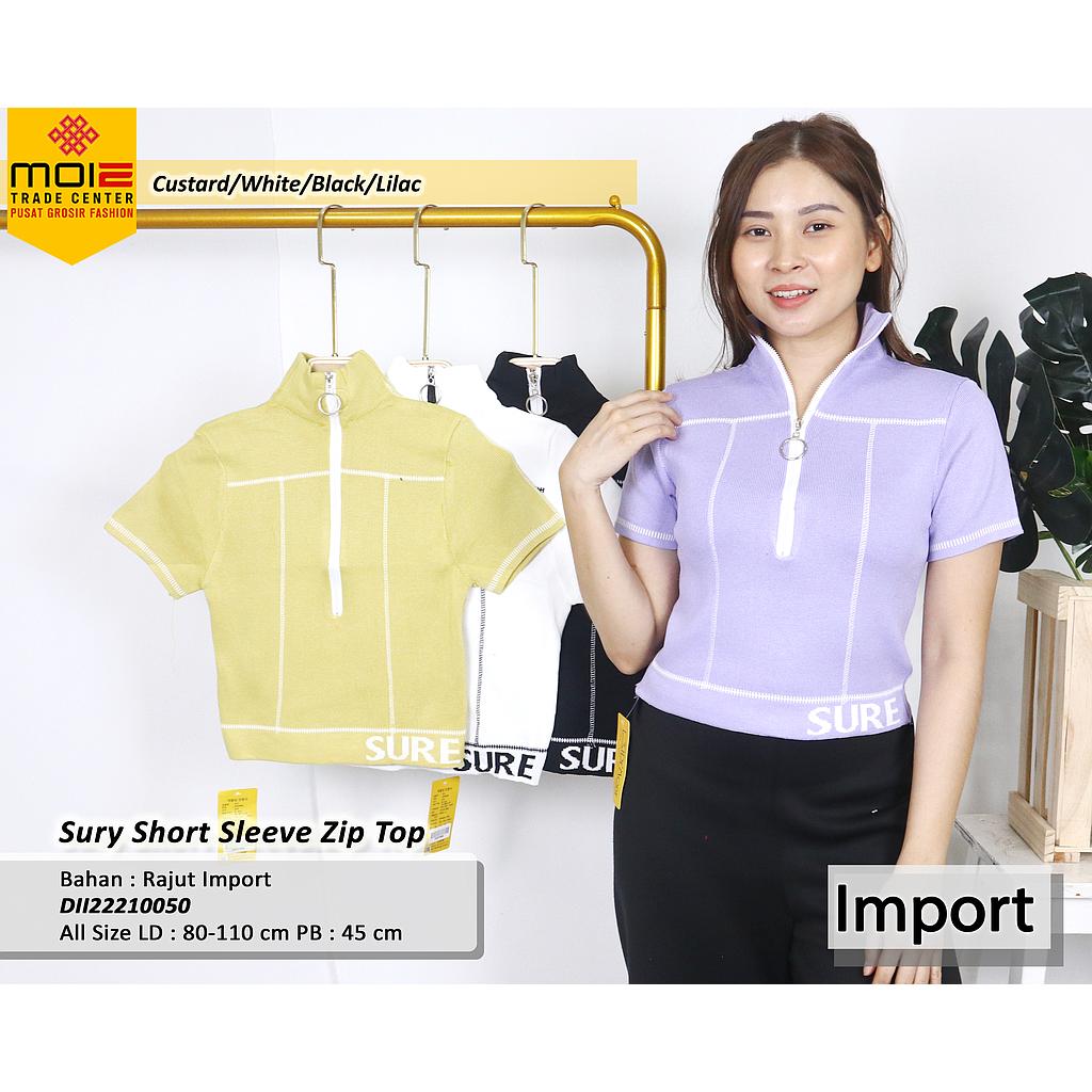 Surry short sleeve Zip Top