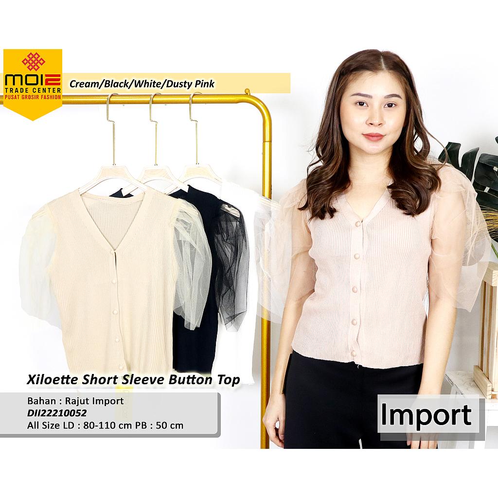 Xiloette short sleeve Button Top