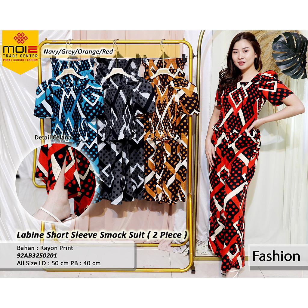 labine short sleeve smock suit (2 pieces ) (AB325)
