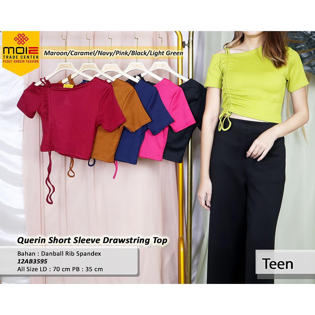 Querin Short Sleeve Drawstring Top (AB359)
