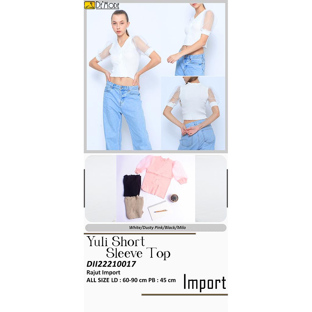Yuly short sleeve knit top