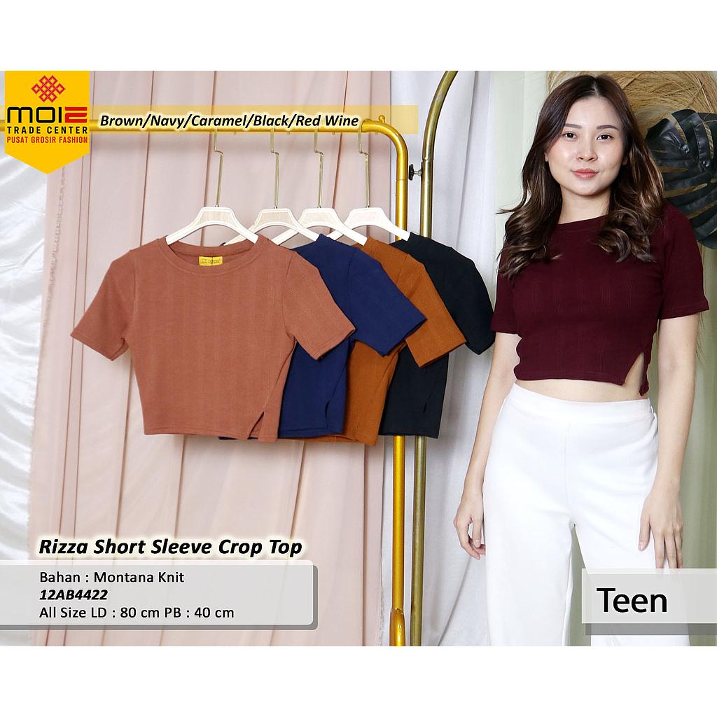 Rizza Short Sleeve Crop Top (AB442)