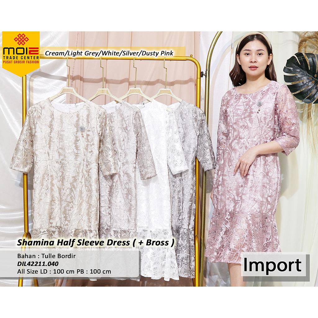 Shamina Half Sleeve Dress (+ bross ) (DI.040)