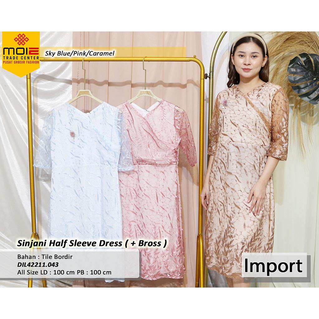Sinjani Half Sleeve Dress (+ Bross) (DI.043)