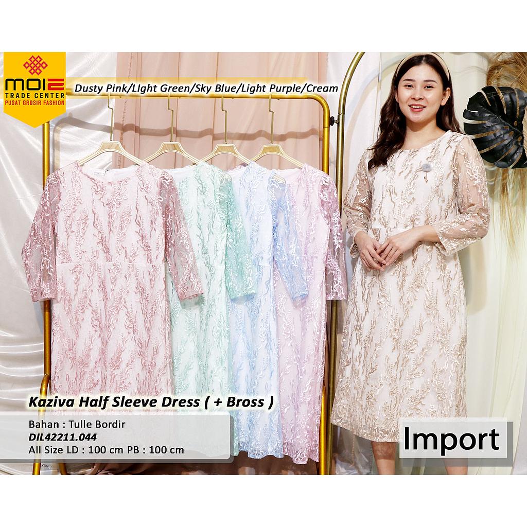 Kaziva Half Sleeve Dress (+ bross) (DI.044)