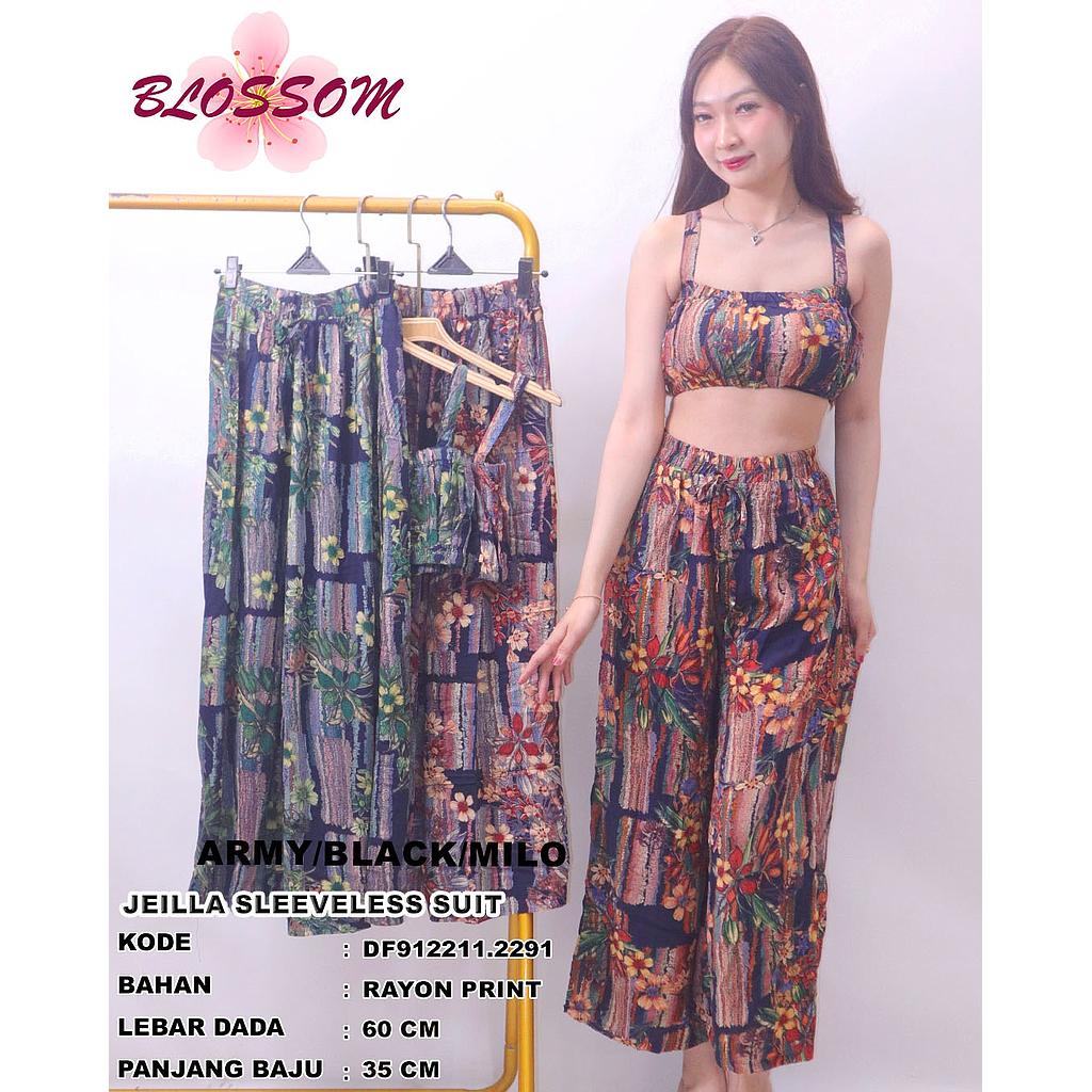 Jeilla sleeveless suit ( 2piece ) (DF.2291)