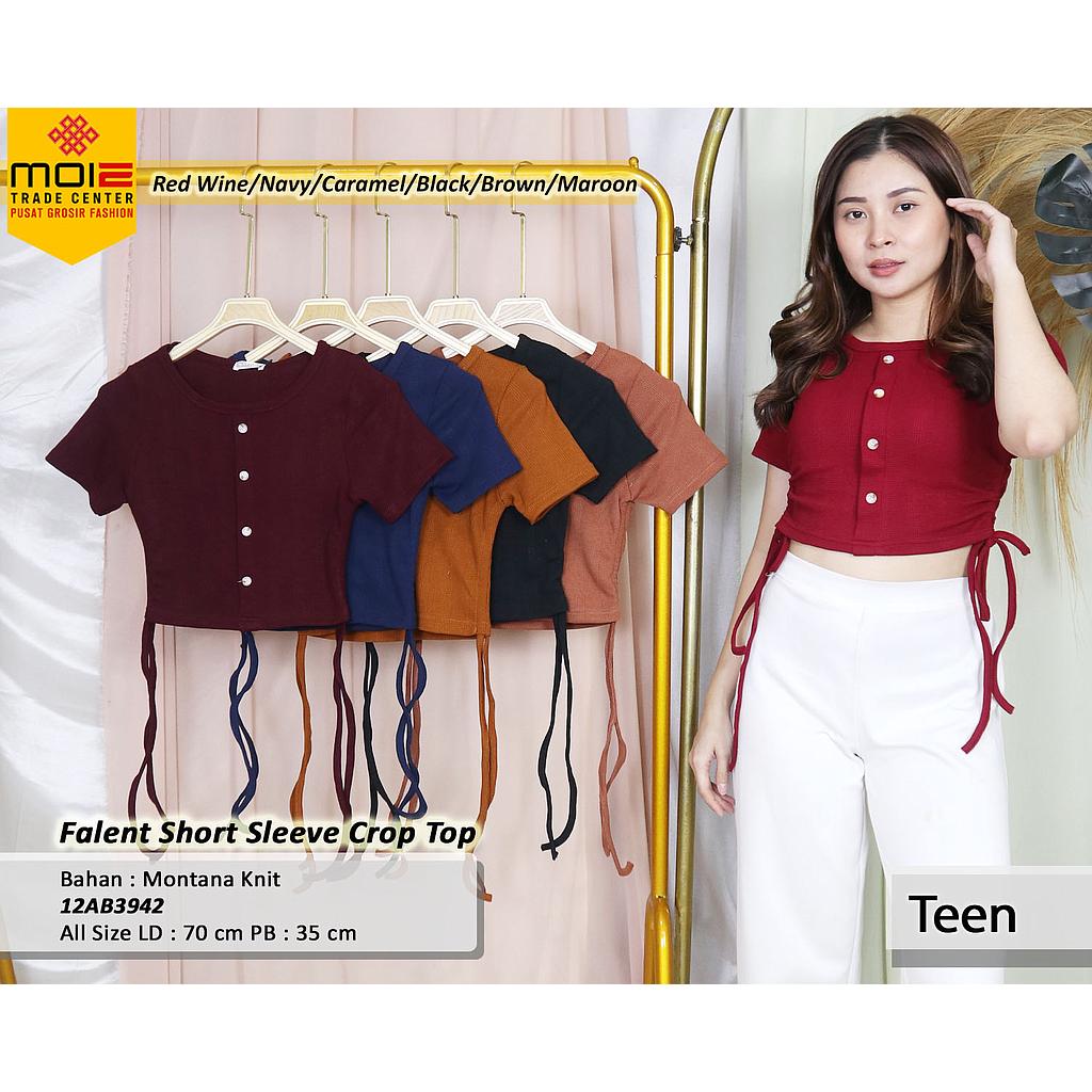 Falent Short Sleeve Crop Top (AB394)