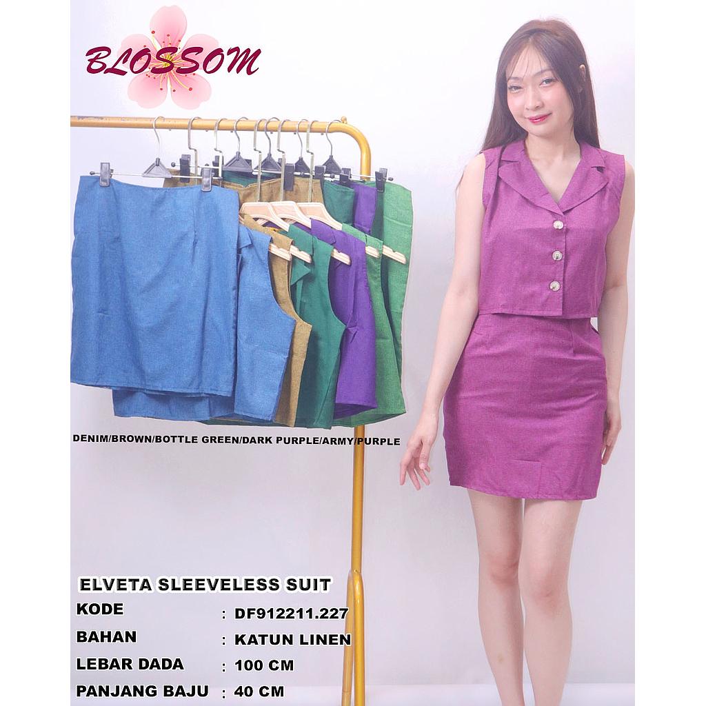 Elveta sleeveless suit (2piece) (DF.227)