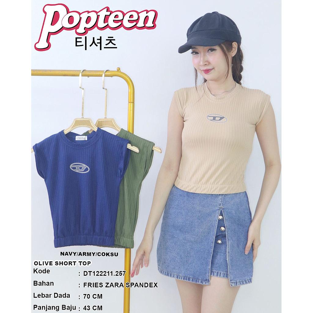 Olive Short Top (DT.257)