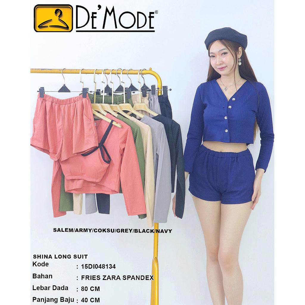 Shina Long  Suit (3piece) (DI048)