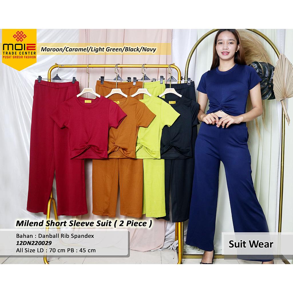  Milend Short Sleeve Suit (2piece) Danball Rib Spandex (DN220)