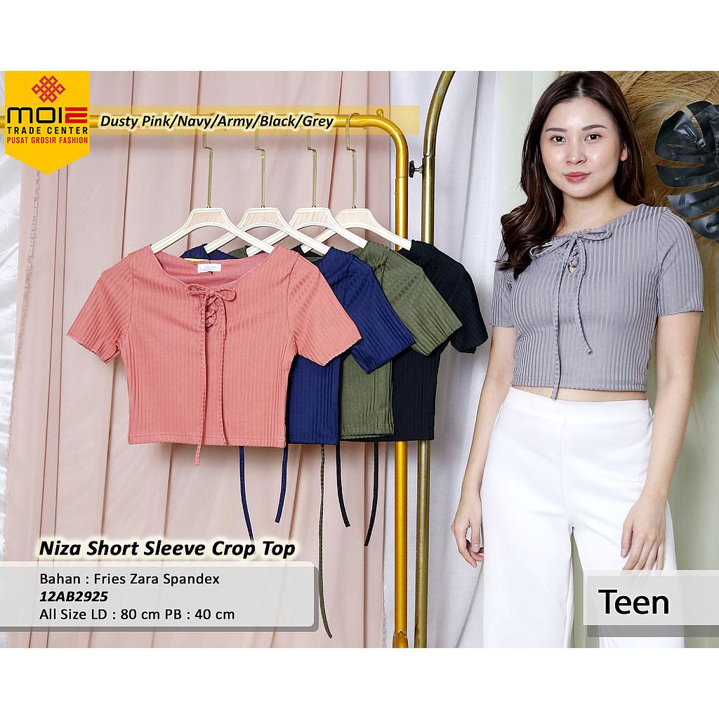 Niza Short Sleeve Crop Top (AB292)