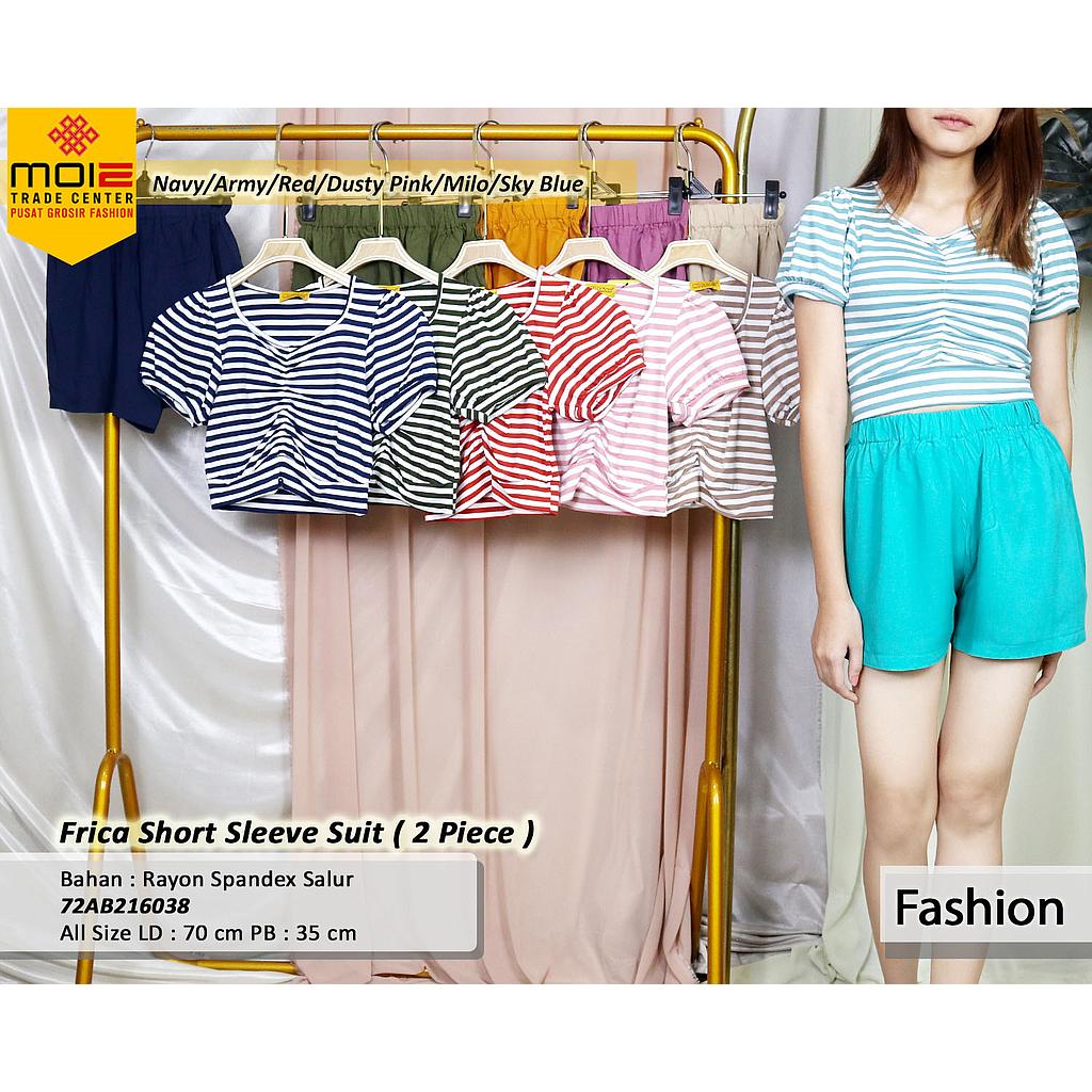 Frica Short Sleeve Suit (2 piece)  (AB216)