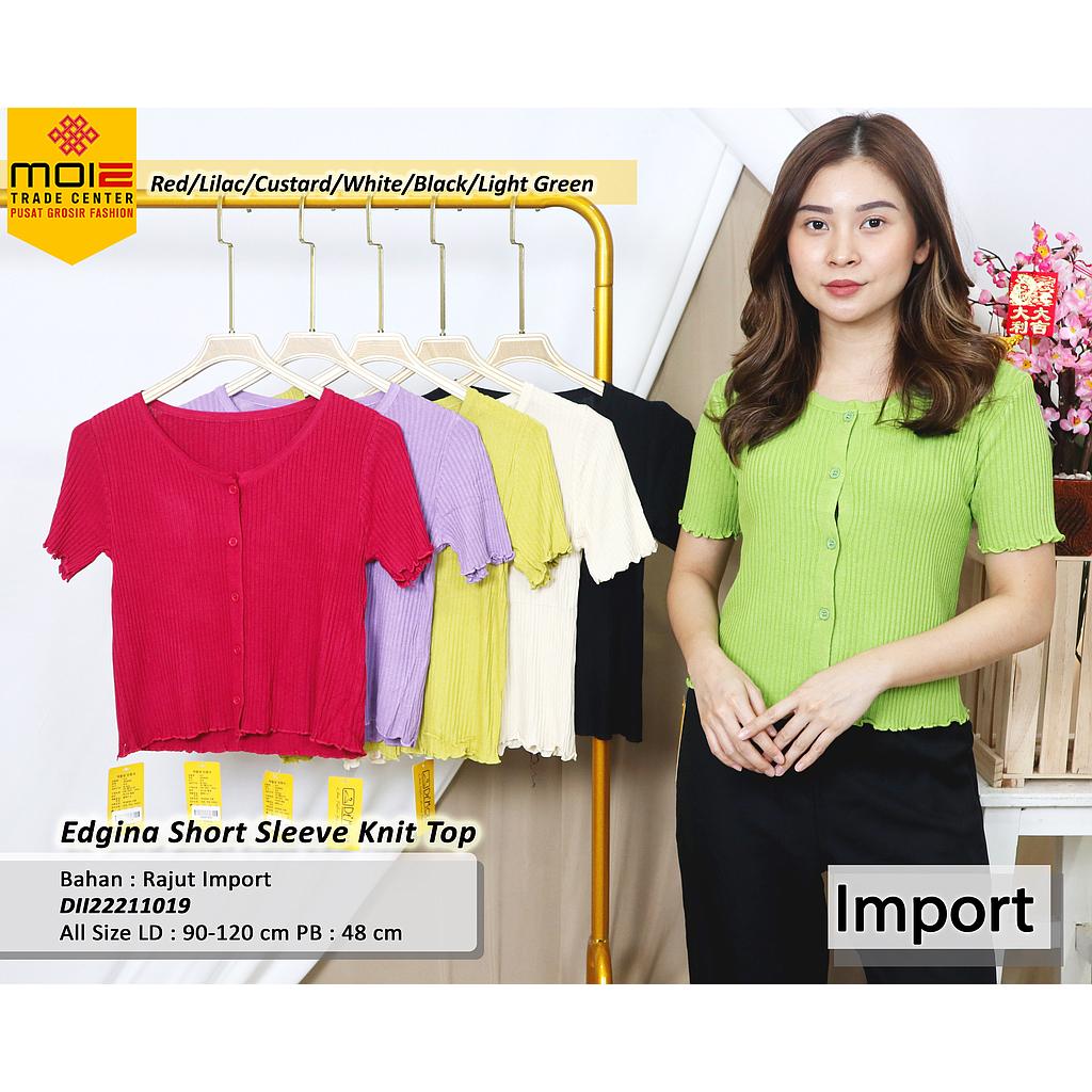 Edgina short sleeve knit top