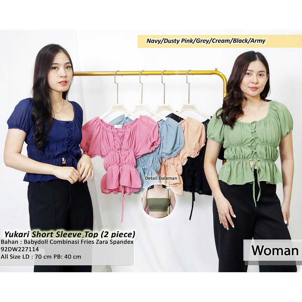 Yukari Short Sleeve Top (2 piece)