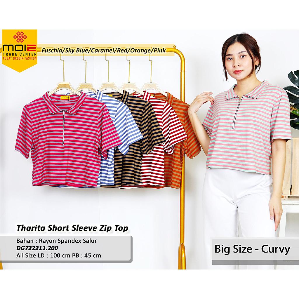 Tharita Short Sleeve Zip Top (DG.200)