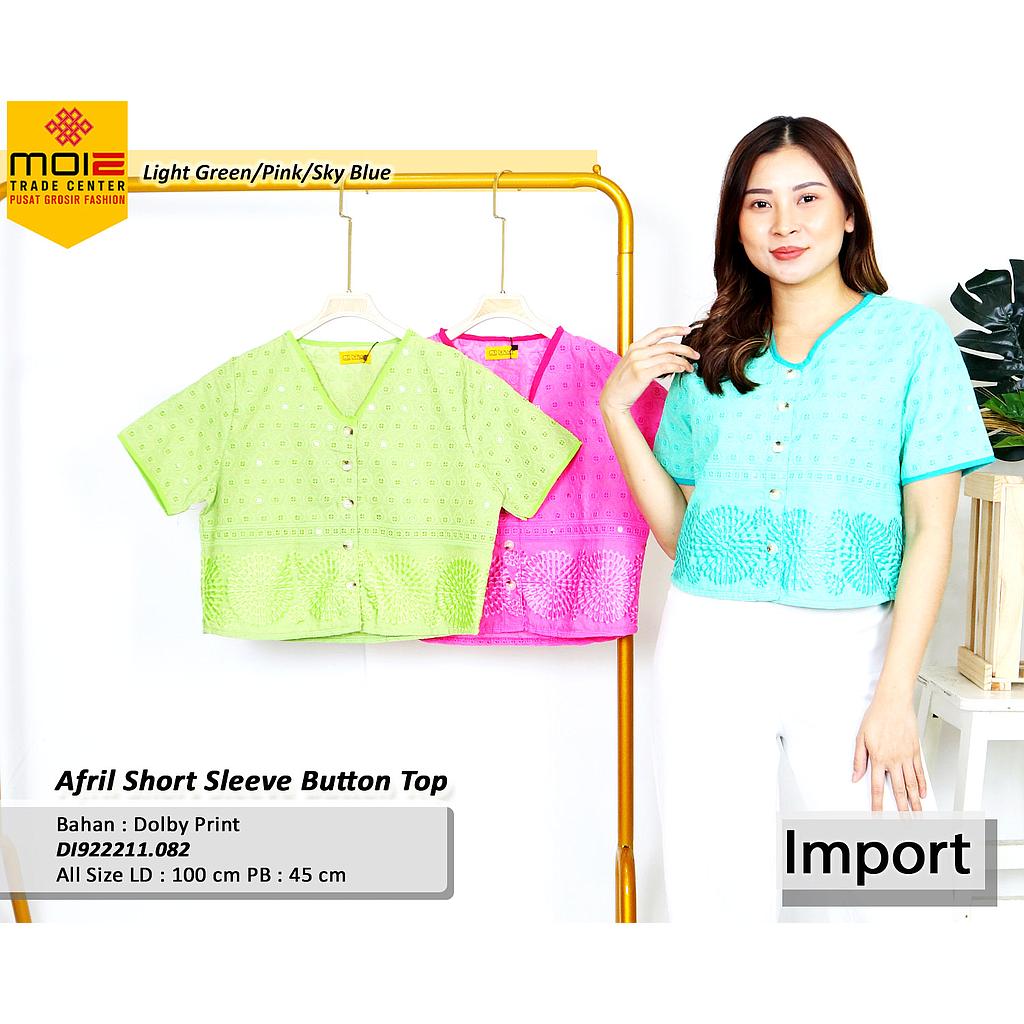 Afril Short Sleeve Button Top (DI.082)
