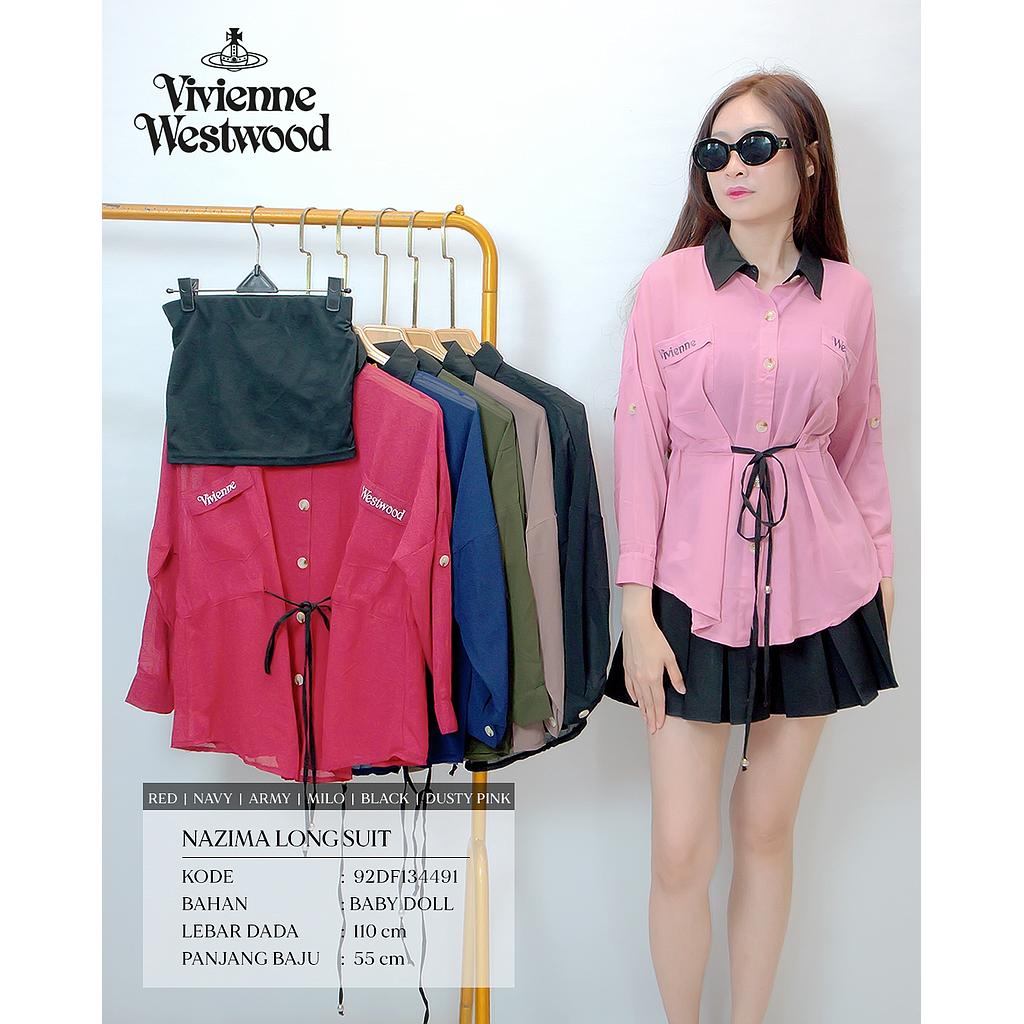 Nazima long suit ( 2 Piece )(DF134)