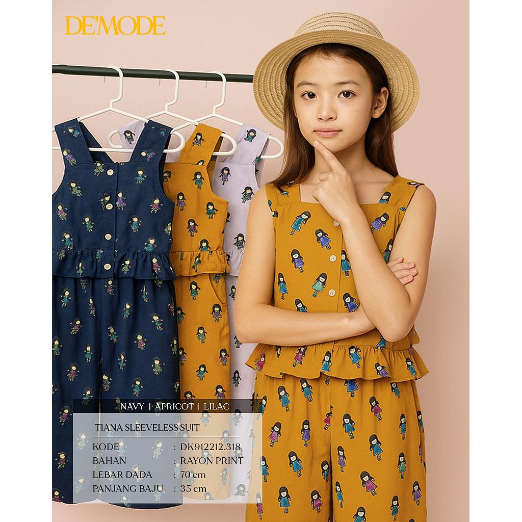 Tiana sleeveles suit ( 2 Piece )(DK.318)