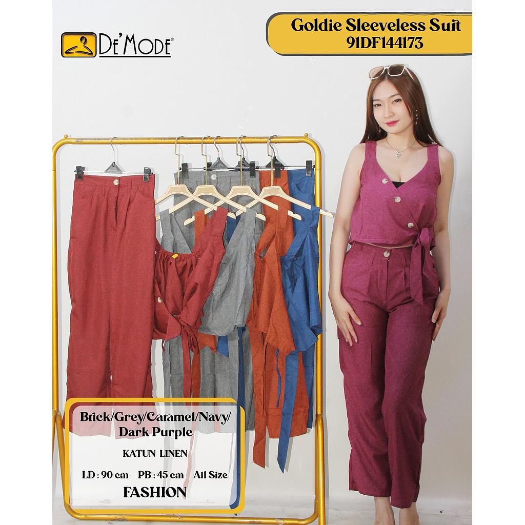 Goldie Sleeveless Suit ( 2 Piece )(DF144)