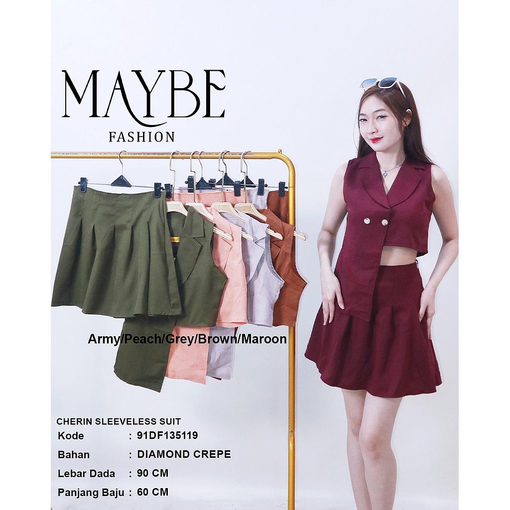 Cherin sleeveless suit ( 2 Piece )(DF.135)
