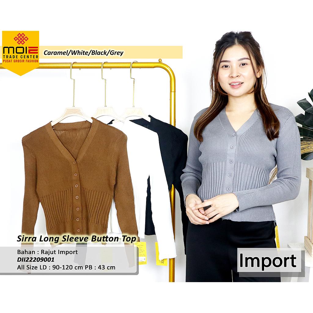 Sirra Long Sleeve Button Top
