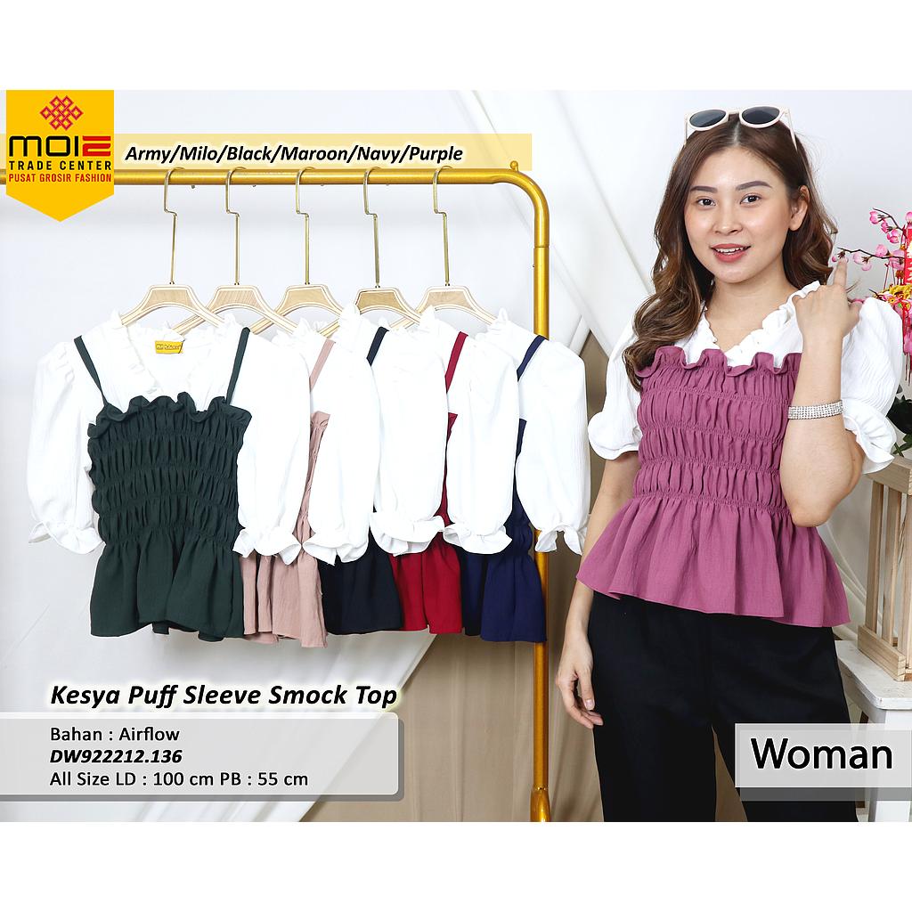 KEsya Puff sleeve smock TOp (DW.136)