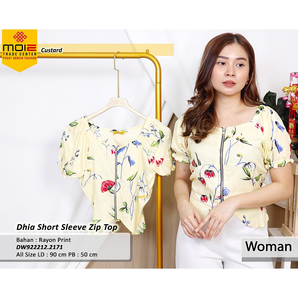 Dhia short sleeve zip top (DW.217)