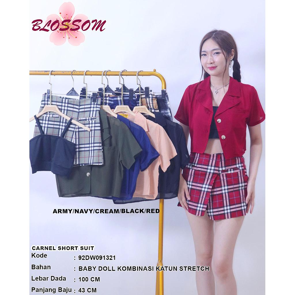 Carnel short suit  (2piece) (DW091)