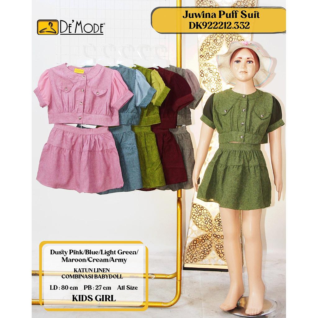 Juwina Puff Suit ( 2 Piece )(DK.332)
