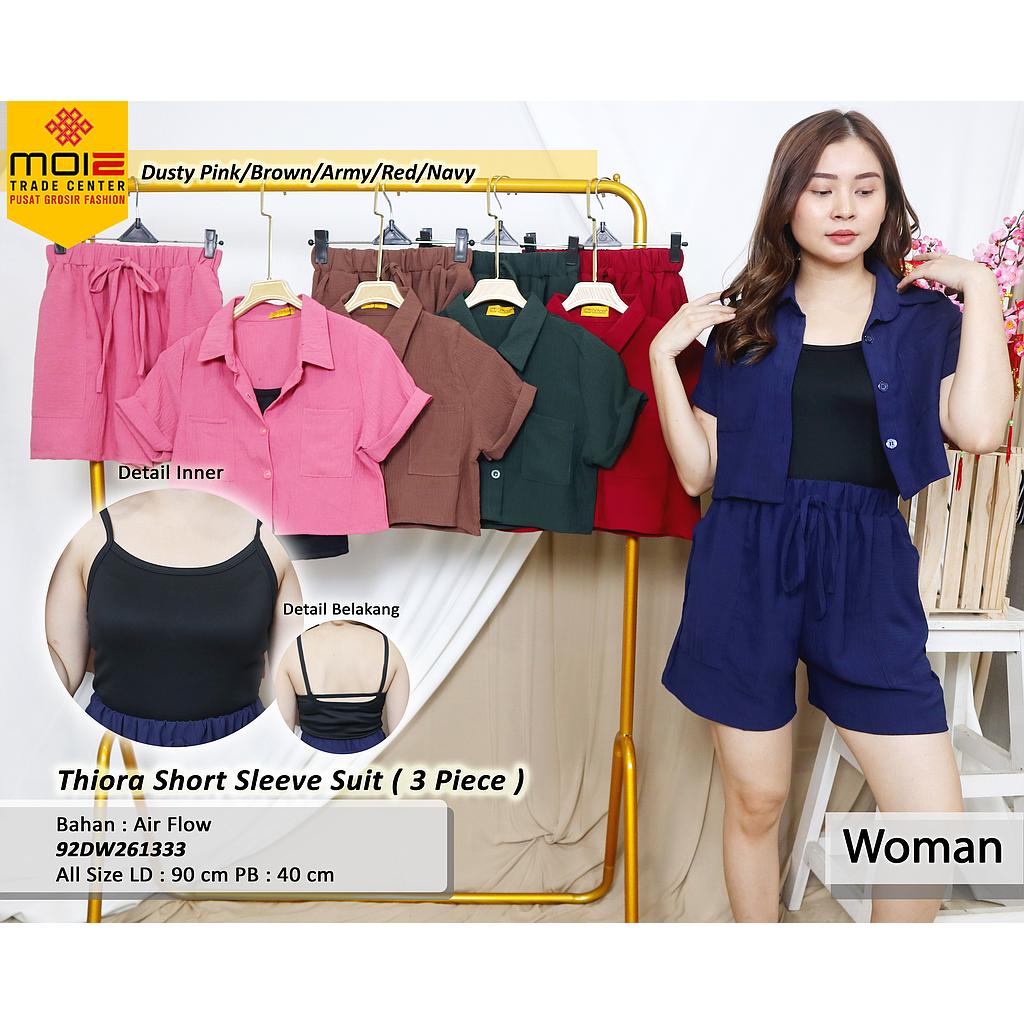 Thiora short sleeve suit  (3 piece) (DW261)