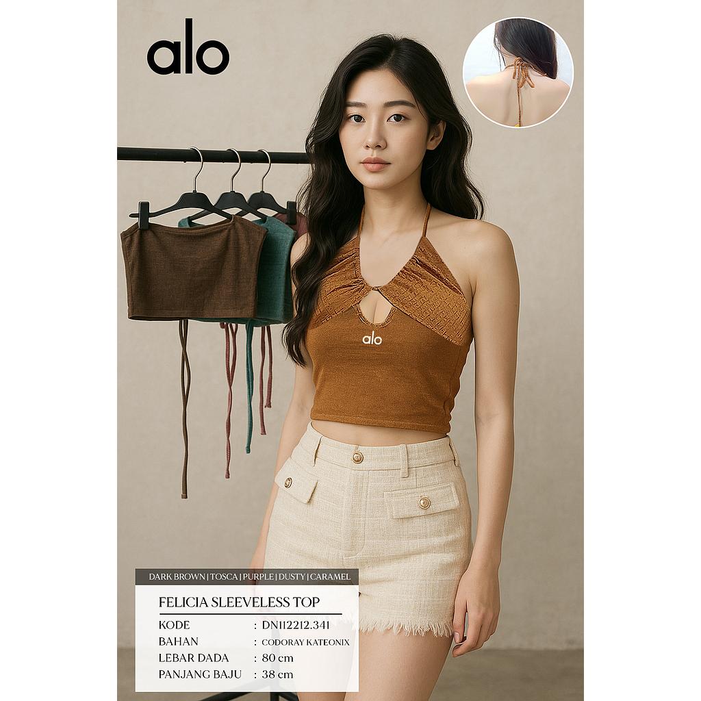 Luisa Sleeveless  Top(DN.341)