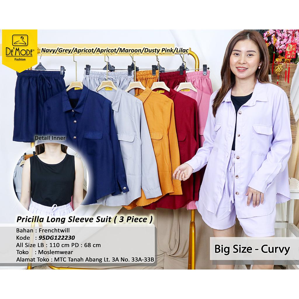 Priscilla long sleeve suit (3piece)  (DG122 )