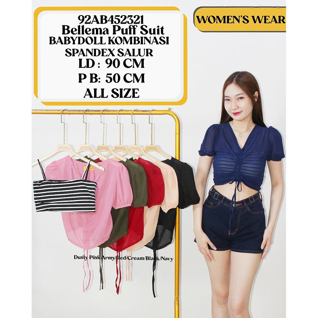 Bellema Puff Suit(2 Piece ) (AB452 )