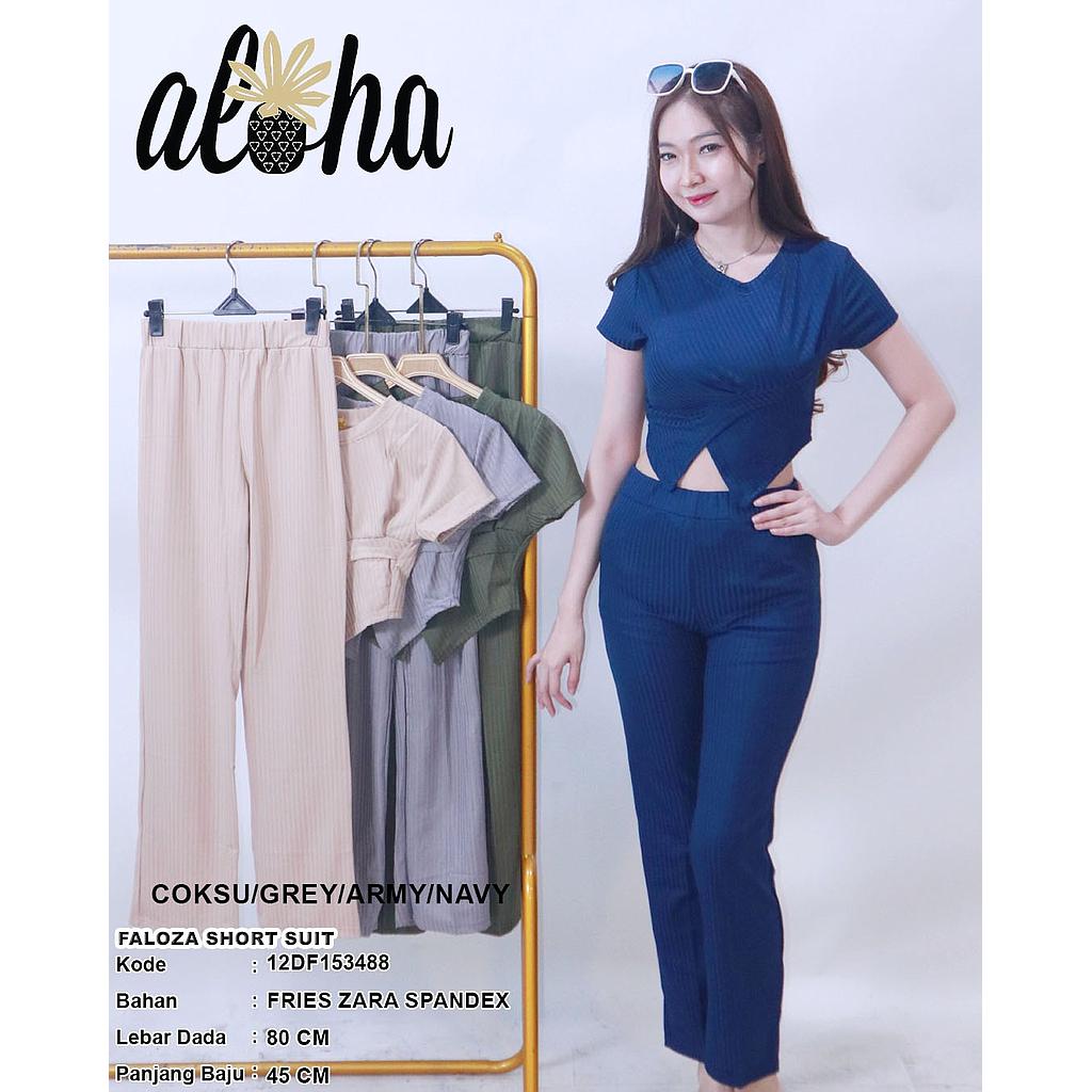 Faloza Short Suit  ( 2 Piece )(DF153)