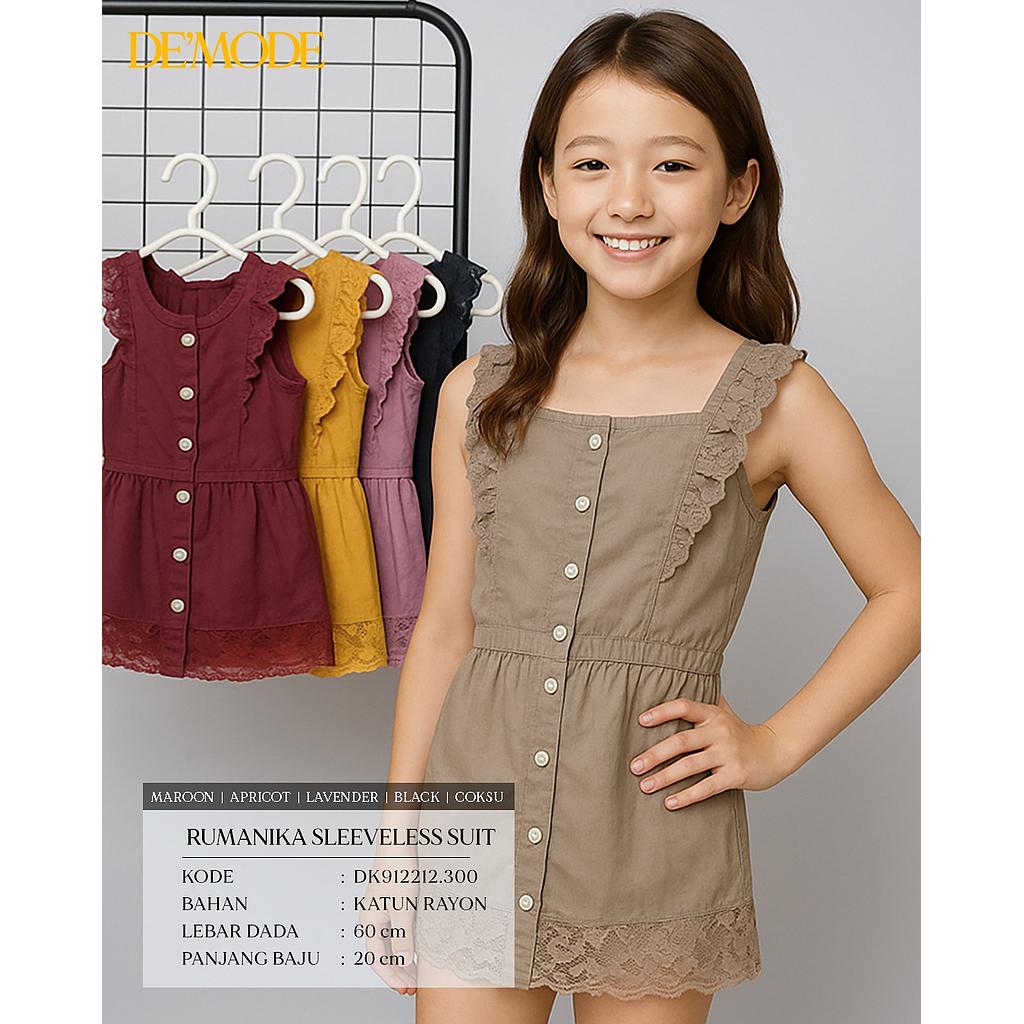Rumanika sleeveless suit (2piece) (DK.300)