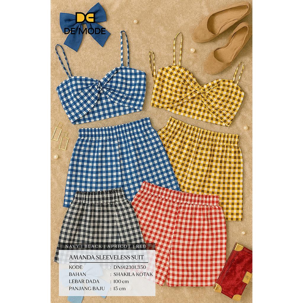 Amada sleeveless Suit (2 piece) (DN.350)