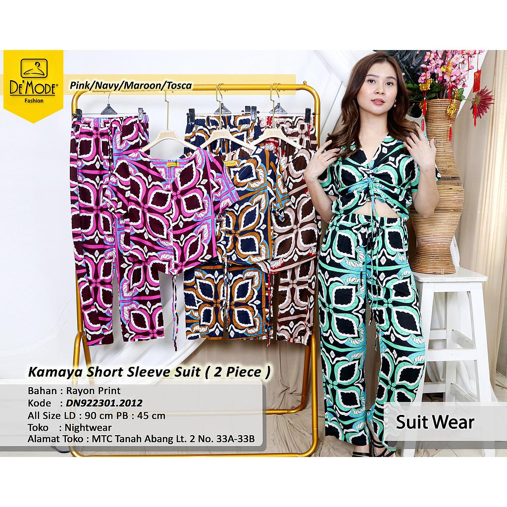 Kamaya Short sleeve suit  (2piece) (DN.201)